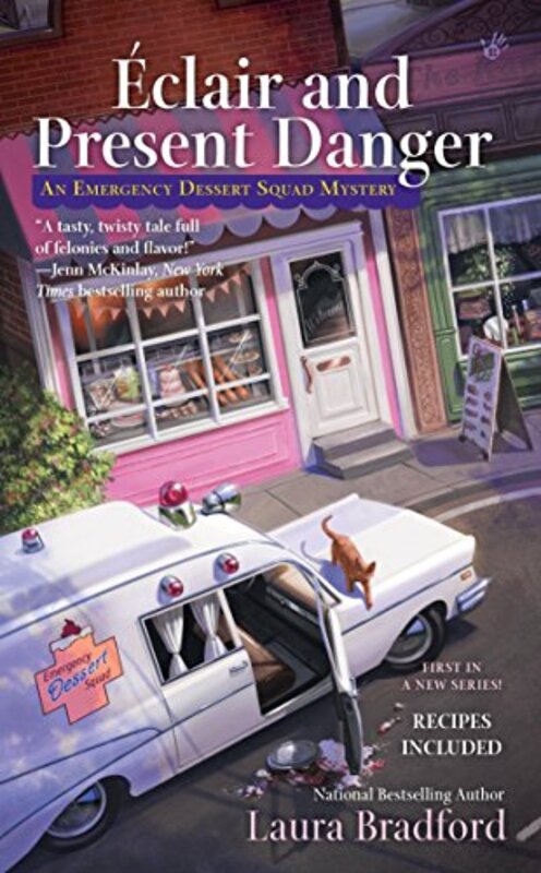 Book cover for "Éclair and Present Danger" by Laura Bradford