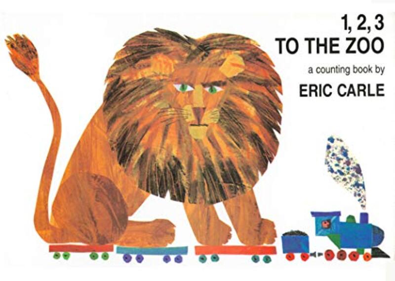 Book cover for "1, 2, 3 to the Zoo" by Eric Carle