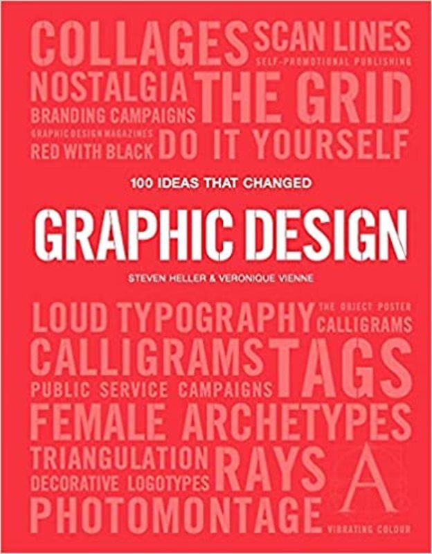 Book cover for "100 Ideas that Changed Graphic Design" by Steven Heller