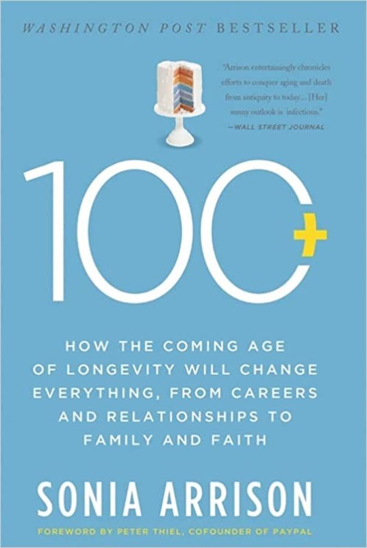 Book cover for "100 Plus" by Sonia Arrison