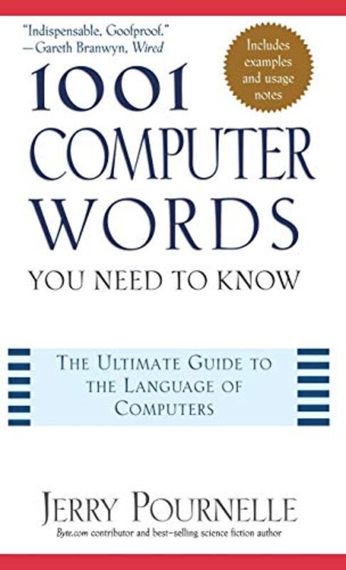 Book cover for "1001 Computer Words You Need to Know" by Jerry Pournelle