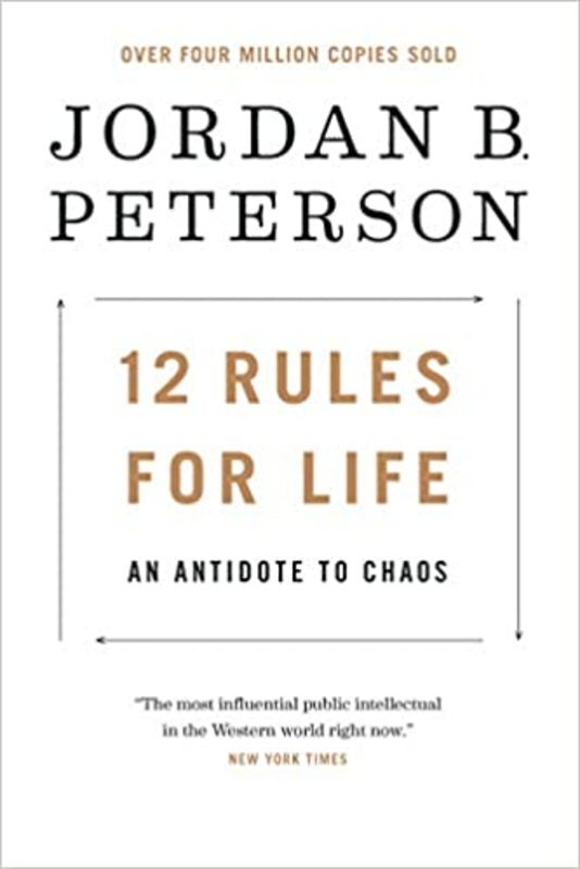 Book cover for "12 Rules for Life" by Jordan Peterson