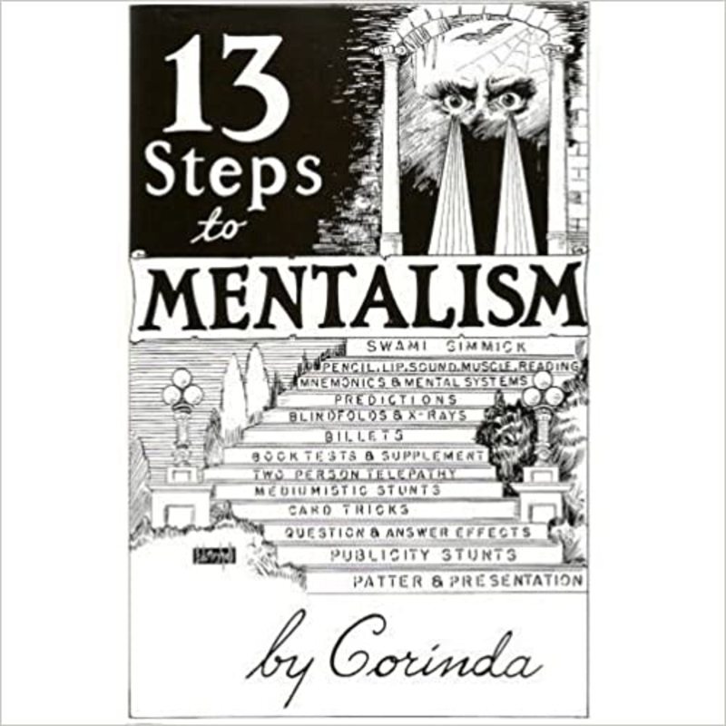 Book cover for "13 Steps to Mentalism" by Corinda