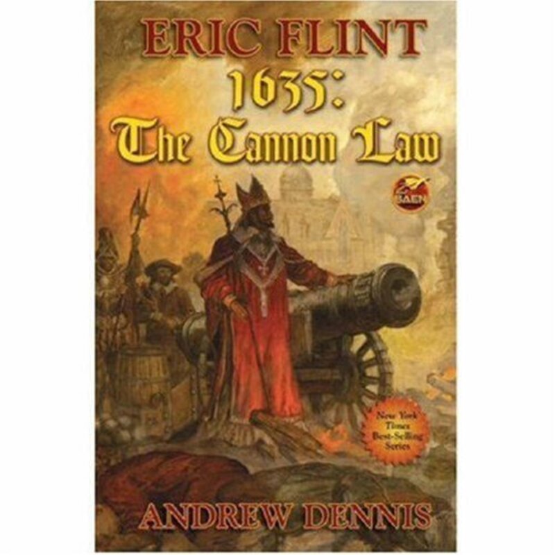 Book cover for "1635: The Cannon Law" by Eric Flint