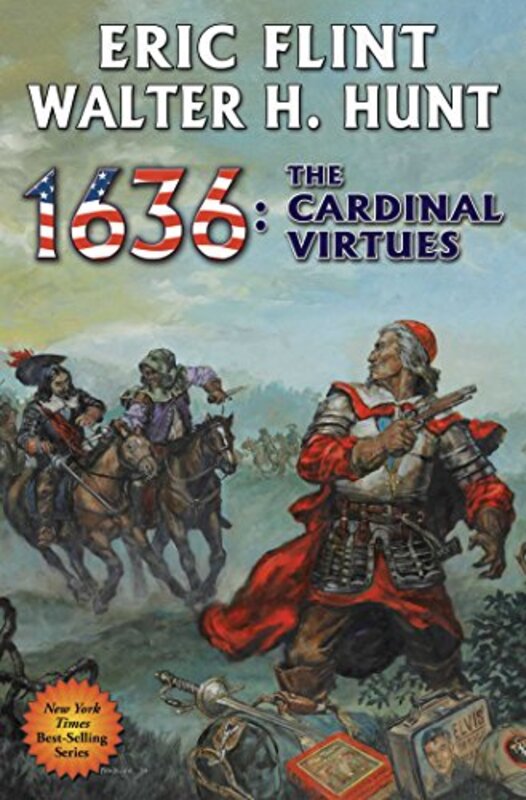 Book cover for "1636: The Cardinal Virtues" by Eric Flint