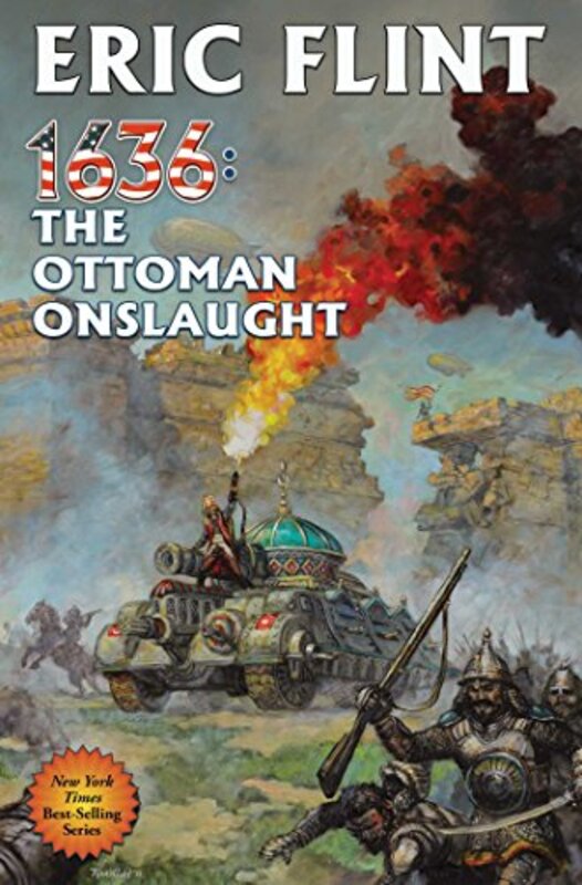 Book cover for "1636: The Ottoman Onslaught" by Eric Flint