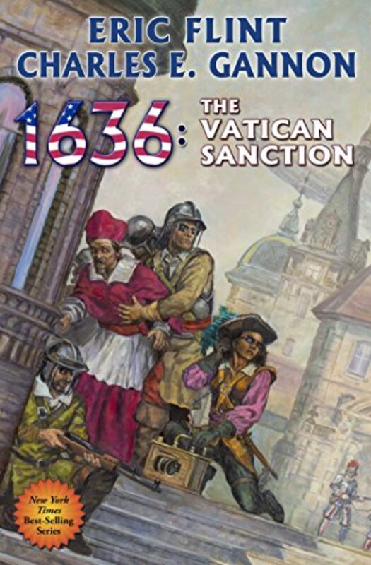 Book cover for "1636: The Vatican Sanction" by Eric Flint