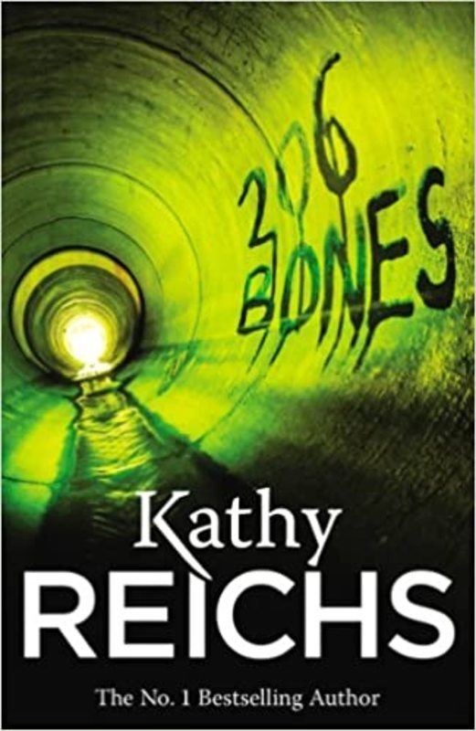 Book cover for "206 Bones" by Kathy Reichs