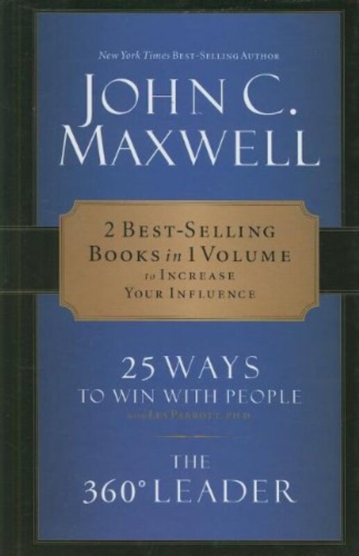 Book cover for "25 Ways to Win With People / The 360 Degree Leader" by John C Maxwell