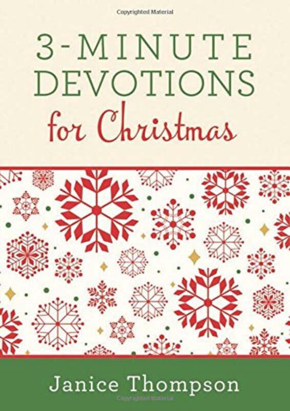 Book cover for "3-Minute Devotions for Christmas" by Janice Thompson
