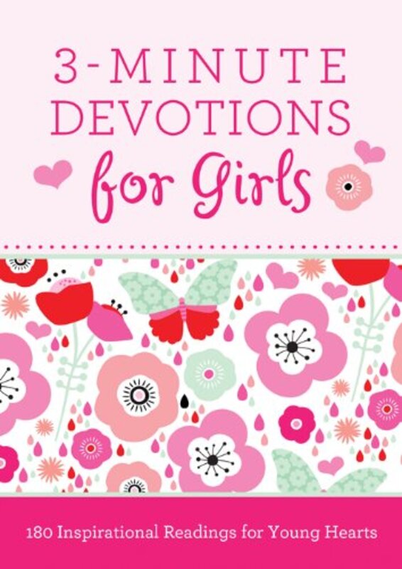 Book cover for "3-Minute Devotions for Girls" by Janice Thompson
