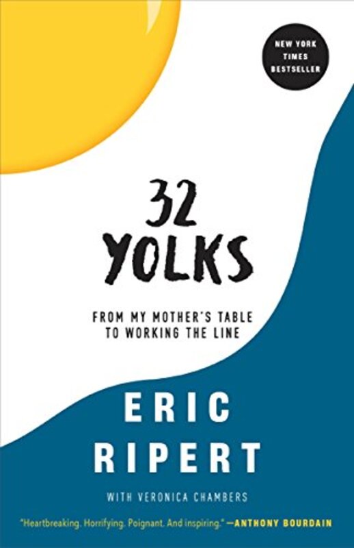 Book cover for "32 Yolks"