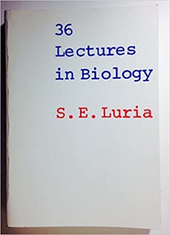 Book cover for "36 Lectures in Biology" by S.E. Luria