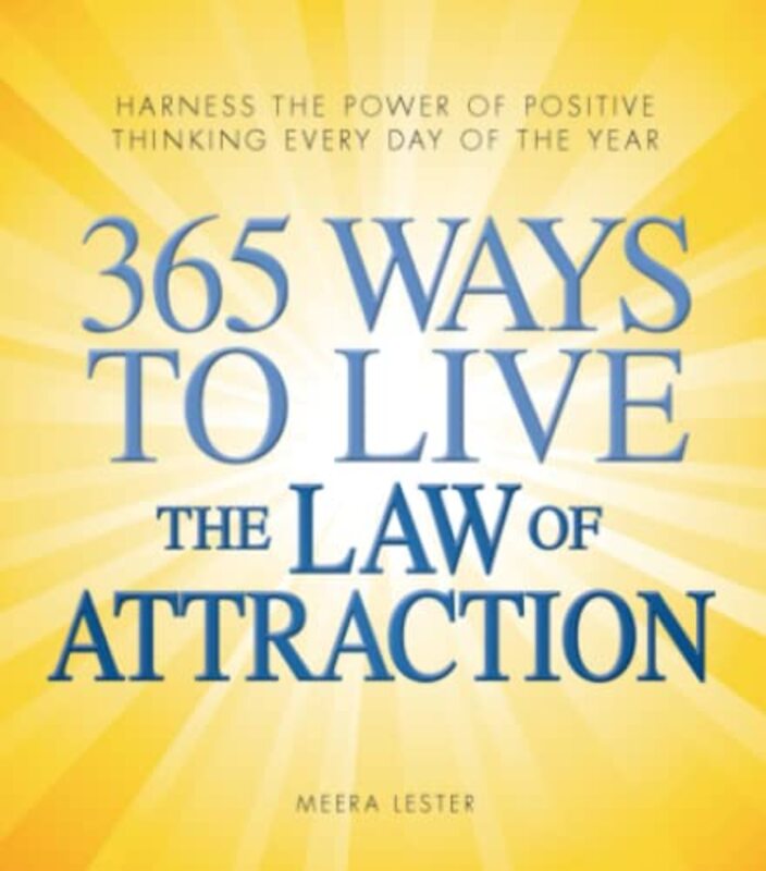 Book cover for "365 Ways to Live the Law of Attraction" by Meera Lester