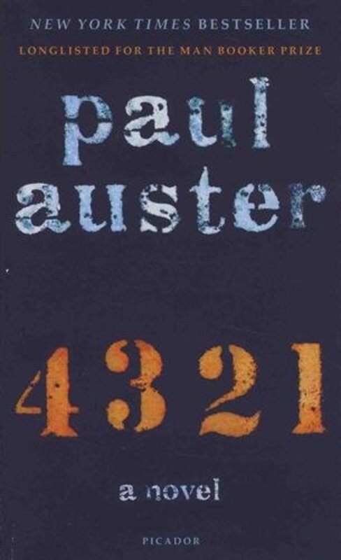 Book cover for "4 3 2 1" by Paul Auster