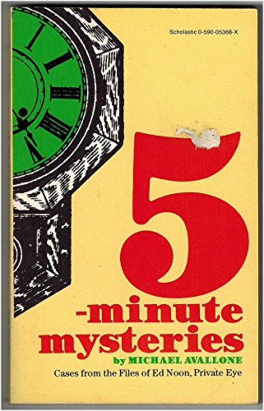 Book cover for "5 Minute Mysteries" by Michael Avallone