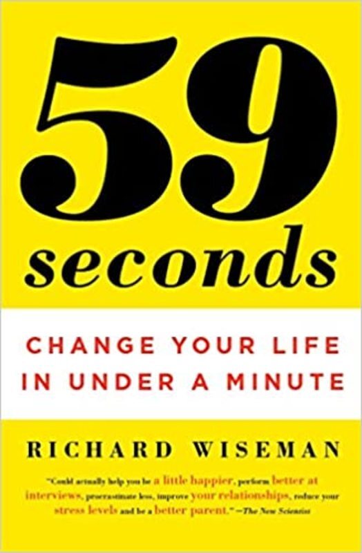 Book cover for "59 Seconds" by Richard Wiseman