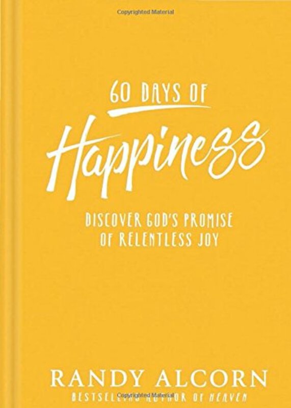 Book cover for "60 Days of Happiness" by Randy Alcorn