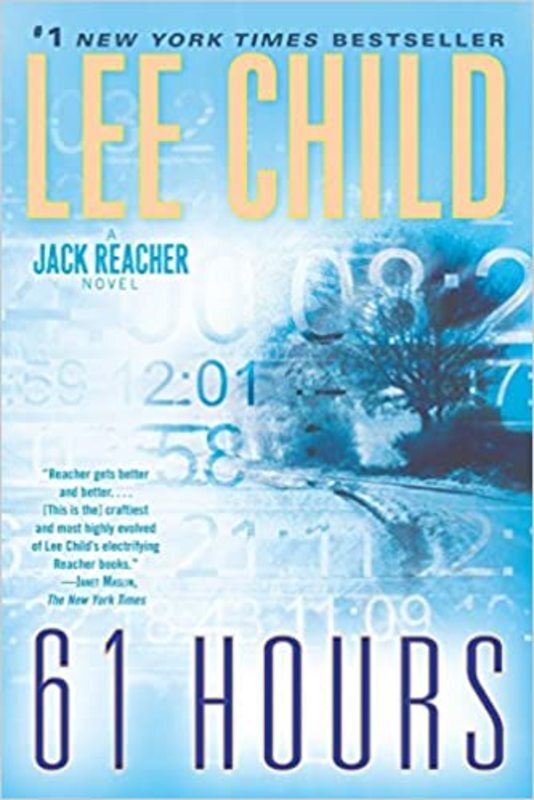 Book cover for "61 Hours" by Lee Child