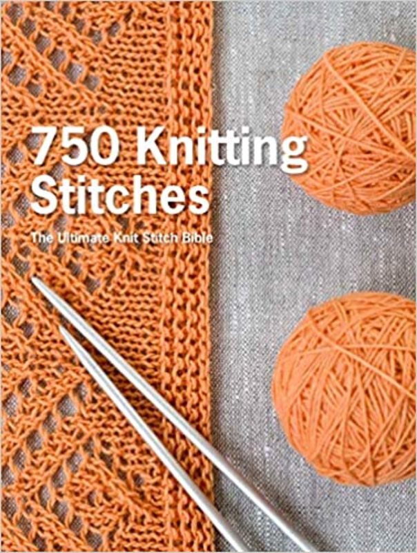 Book cover for "750 Knitting Stitches" by Pavilion Books