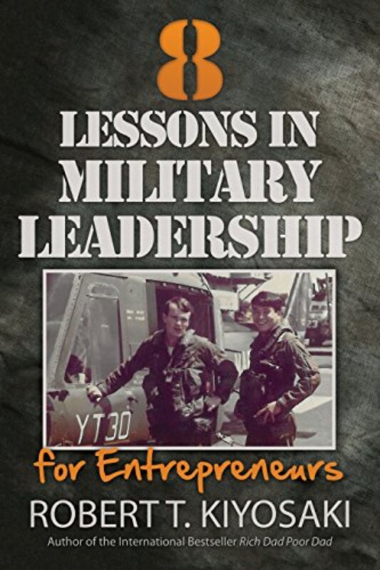 Book cover for "8 Lessons in Leadership" by Robert T Kiyosaki