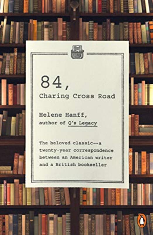 Book cover for "84, Charing Cross Road" by Helene Hanff