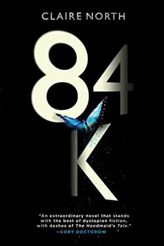 Book cover for "84K" by Claire North