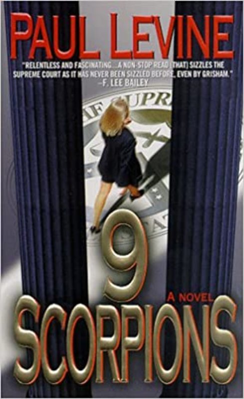 Book cover for "9 Scorpions" by Paul Levine