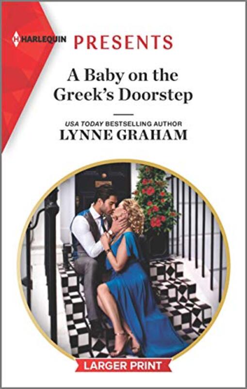 Book cover for "A Baby on the Greek's Doorstep" by Lynne Graham