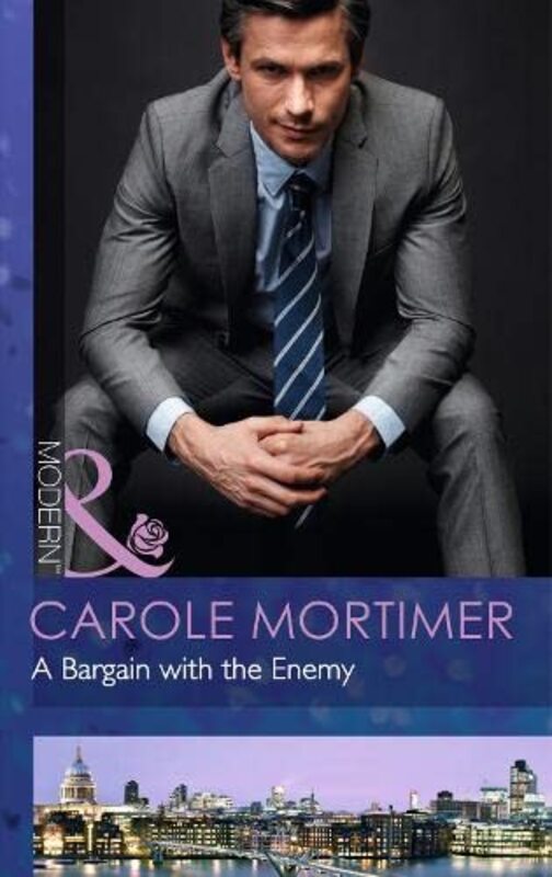 Book cover for "A Bargain with the Enemy" by Carole Mortimer