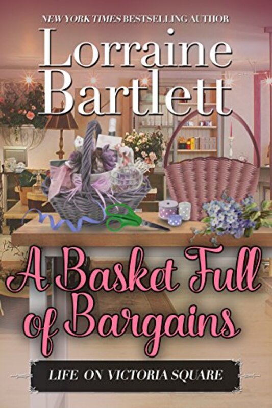 Book cover for "A Basket Full of Bargains" by Lorraine Bartlett