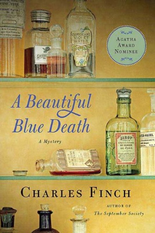 Book cover for "A Beautiful Blue Death" by Charles Finch
