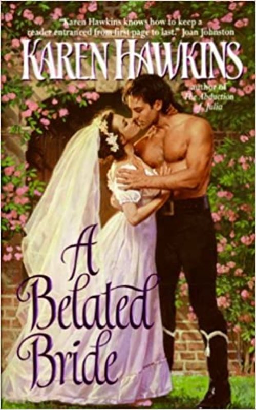 Book cover for "A Belated Bride" by Karen Hawkins