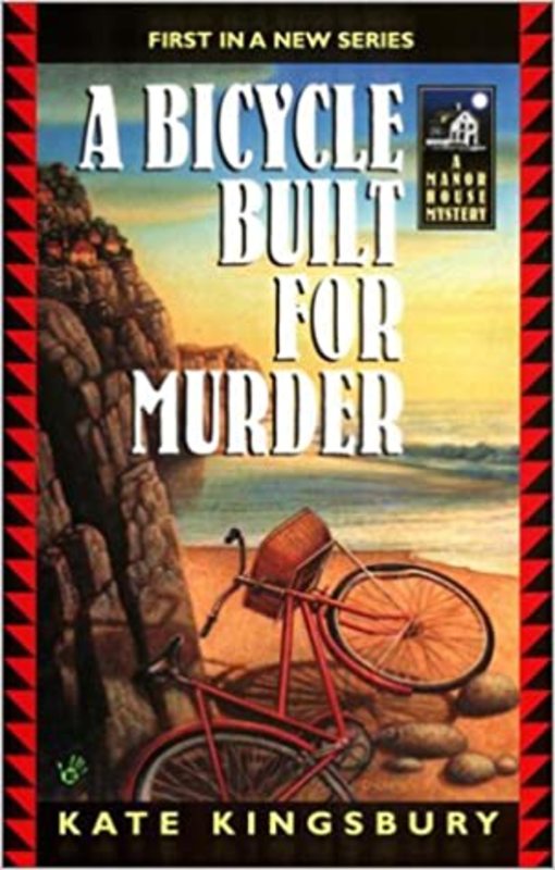 Book cover for "A Bicycle Built for Murder" by Kate Kingsbury