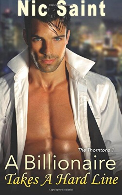 Book cover for "A Billionaire Takes a Hard Line" by Nic Saint
