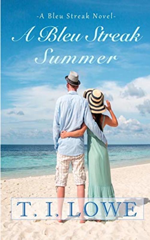 Book cover for "A Bleu Streak Summer" by TI Lowe