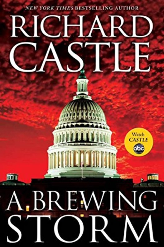 Book cover for "A Brewing Storm" by Richard Castle