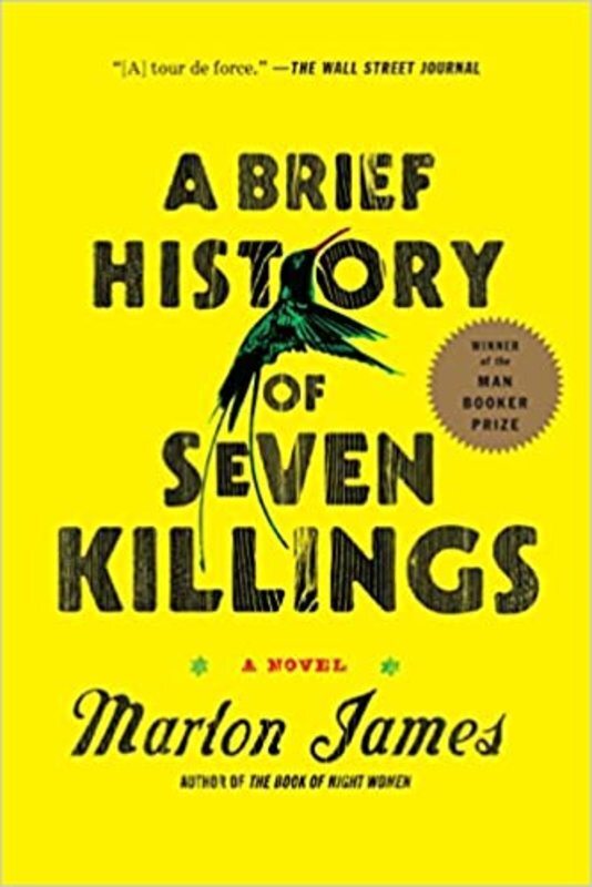 Book cover for "A Brief History of Seven Killings" by Marlon James