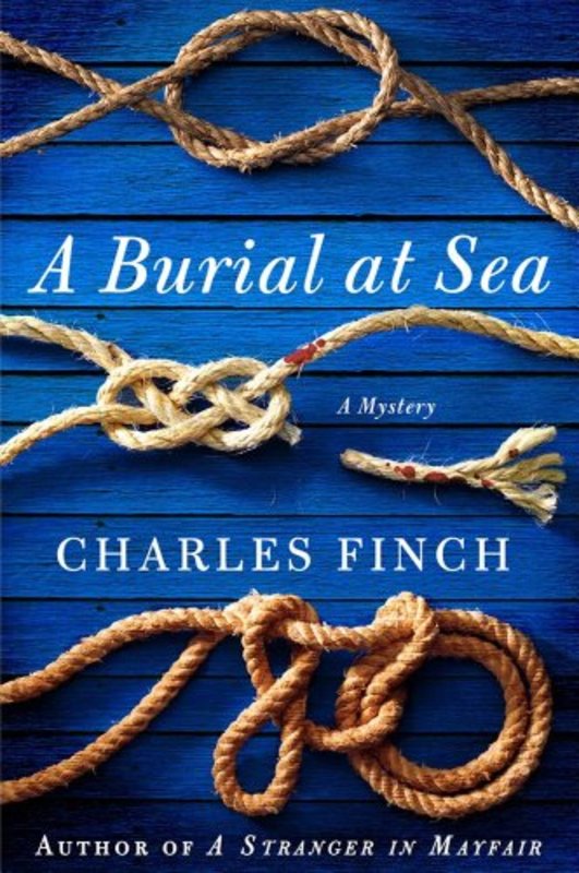 Book cover for "A Burial at Sea" by Charles Finch