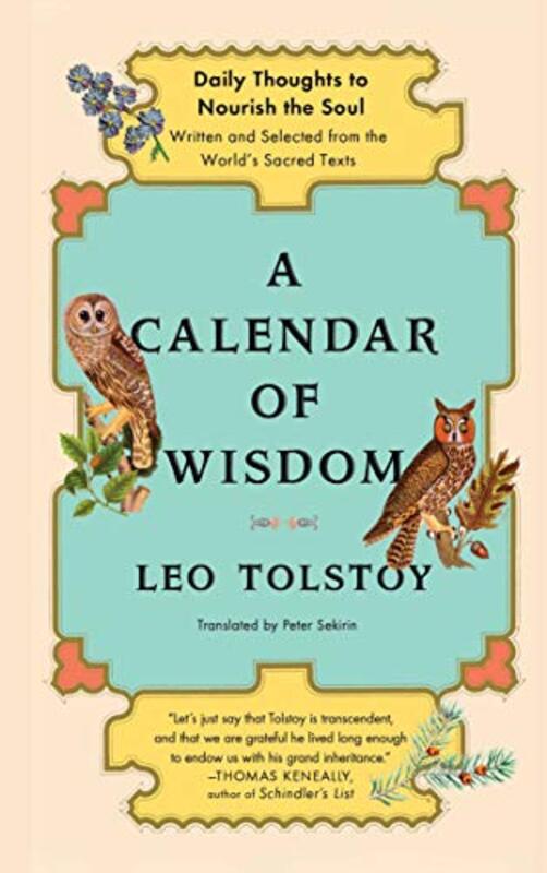 Book cover for "A Calendar of Wisdom" by Leo Tolstoy