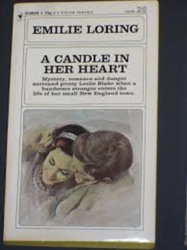 Book cover for "A Candle in Her Heart" by Emilie Loring