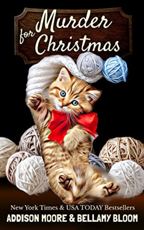 Book cover for "A Candy Cane Cat-astrophe" by Addison Moore