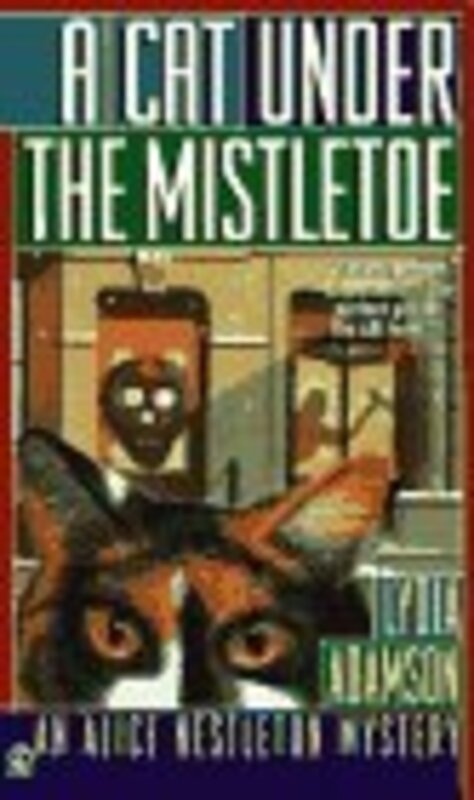Book cover for "A Cat Under the Mistletoe" by Lydia Adamson