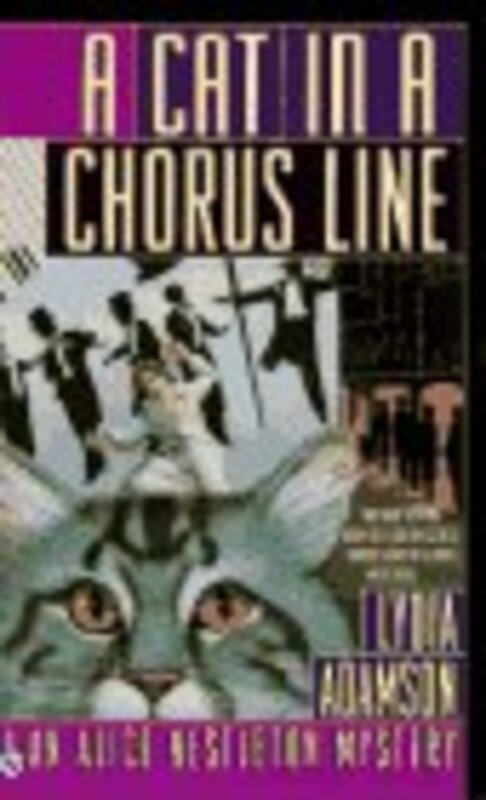 Book cover for "A Cat in a Chorus Line" by Lydia Adamson