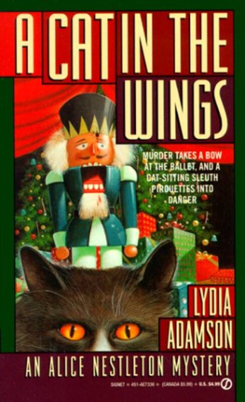 Book cover for "A Cat in the Wings" by Lydia Adamson