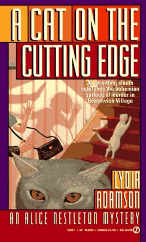 Book cover for "A Cat on the Cutting Edge" by Lydia Adamson