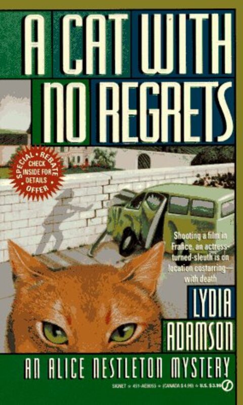 Book cover for "A Cat with No Regrets" by Lydia Adamson