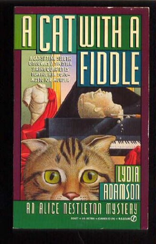 Book cover for "A Cat with a Fiddle" by Lydia Adamson