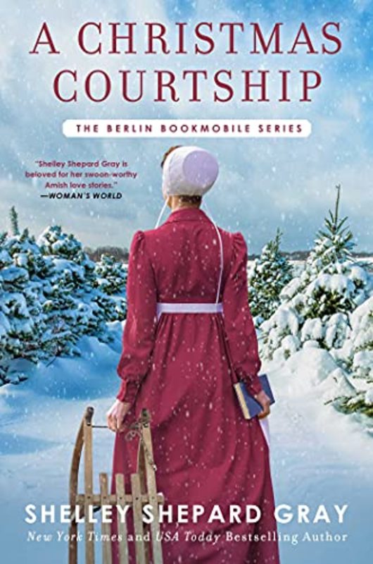 Book cover for "A Christmas Courtship" by Shelley Shepard Gray