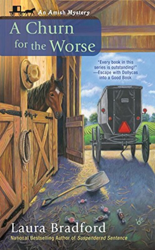 Book cover for "A Churn for the Worse" by Laura Bradford